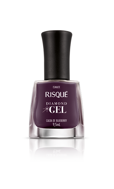 Esmalte Risqué Diamond Gel Calda De Blueberry