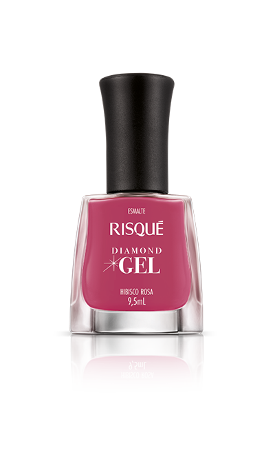 Esmalte Risqué Diamond Gel Hibisco Rosa